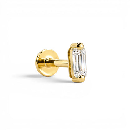 Emerald Stud - 4x2mm