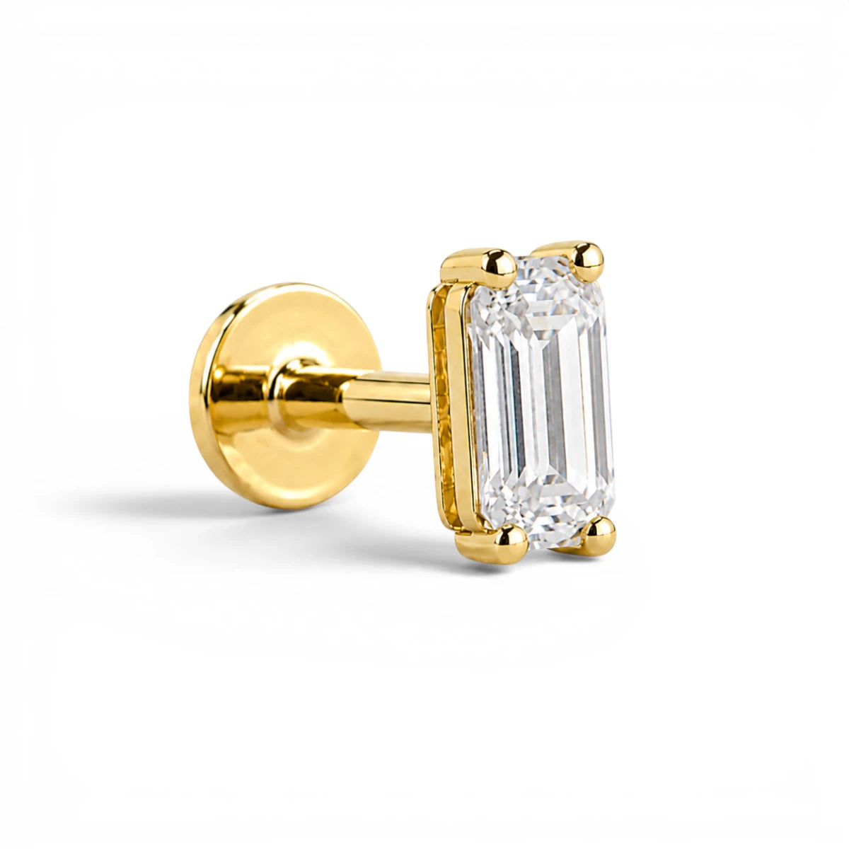 Emerald Stud - 5x3mm