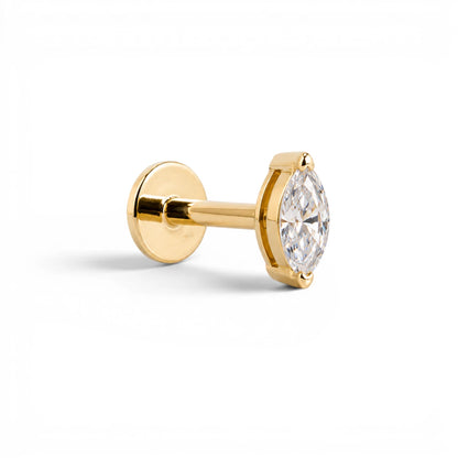 Marquise Stud - 4x2mm