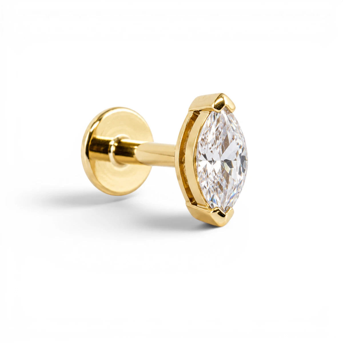 Marquise Stud - 5x2.5mm