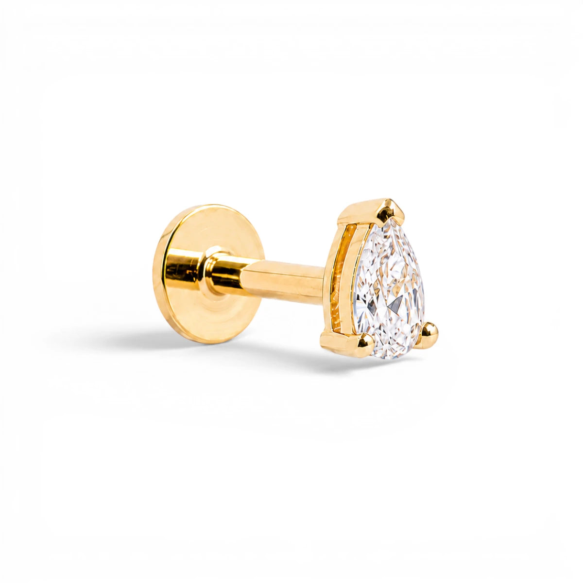 Pear Cut Stud - 4x2mm