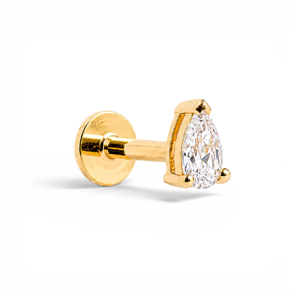 Pear Cut Stud - 5x3mm