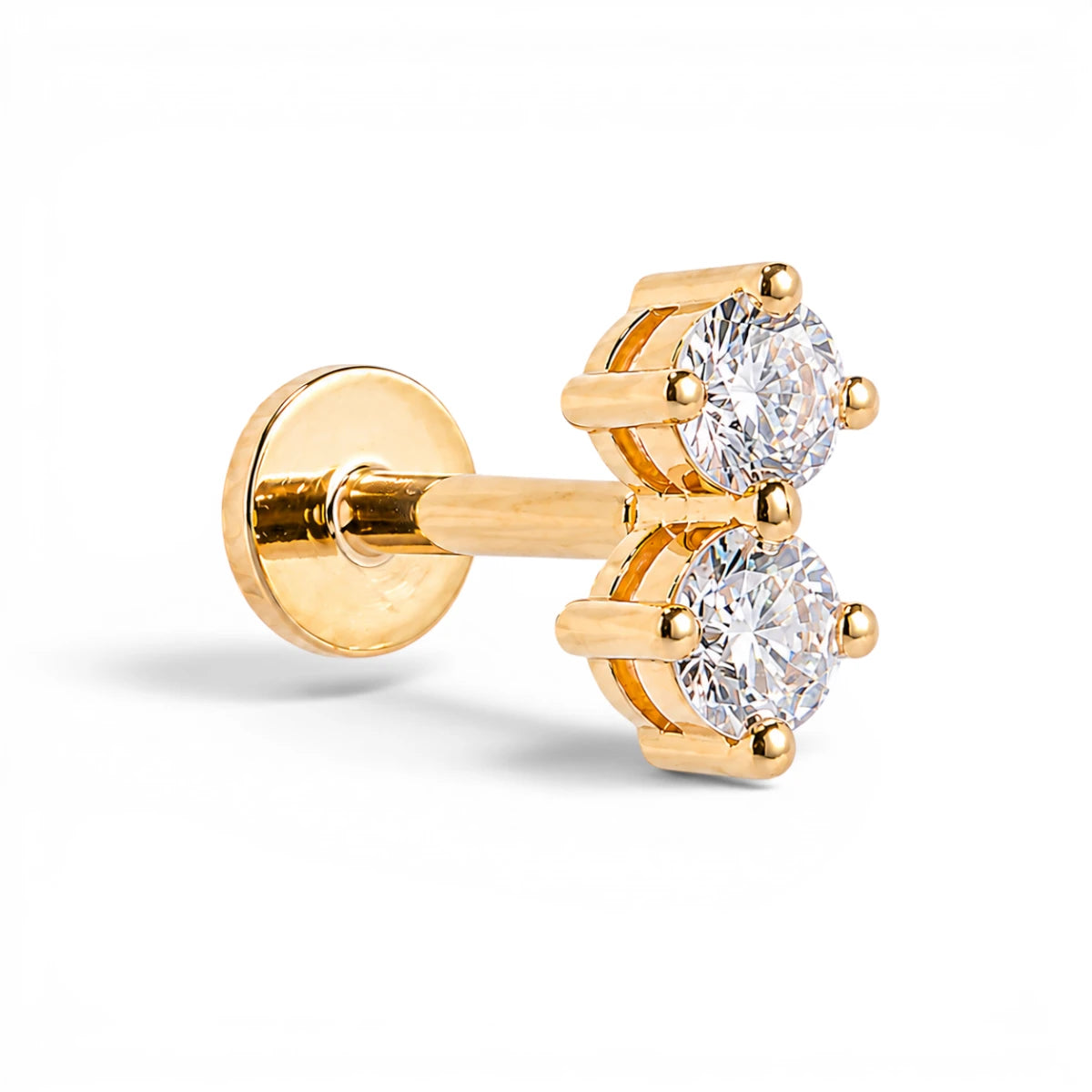 Round 2 Stone Stud