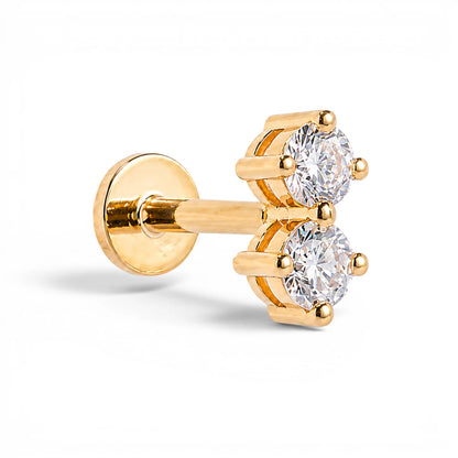 Round 2 Stone Stud